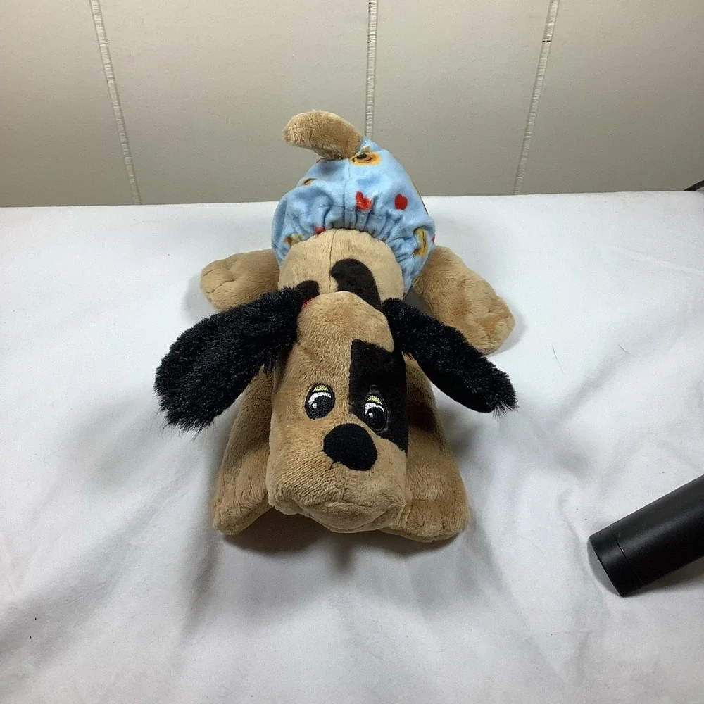 Pound‎ Puppies Newborns Brown Black Spot Dog Plush 8